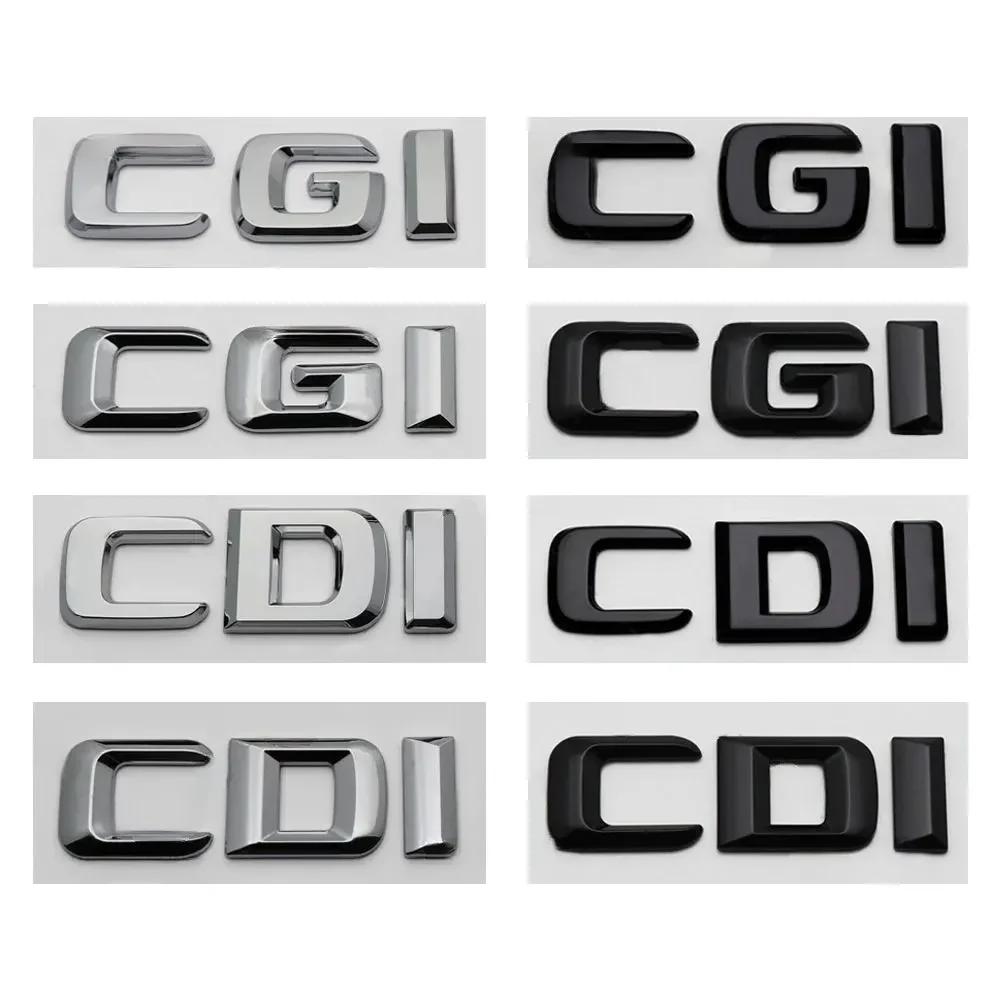 ABS CGI CDI Logo Car Fender Side Emblem Sticker Tail Trunk Badge for Mercedes Benz S350L E260L C200 W213 W204 W205 W207 SLK GLE DY6