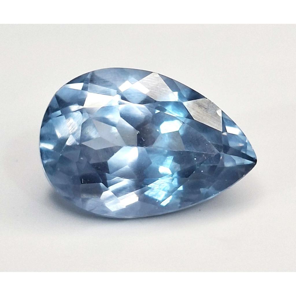 Beautiful Aquamarine Sky Blue Natural Pear Cut 11-13 Ct Certified Gemstone