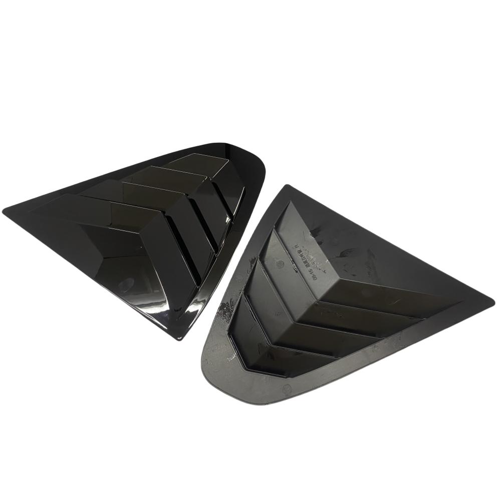 For Nissan Qashqai 2007-2014 J10 Car Rear Window Quarter Louver Shutter Cover Exterior Side Vent Trim Scoop Sticker