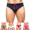 Adult Men Swimming Trunks Low Rise Solid Color Water Repellent Swim Briefs Swimwear Quick Drying Swimming Trunks Swim Shorts