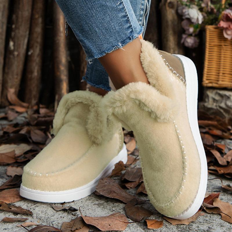 Women's Boots Snow Casual Women Shoes Platform Woman Shoes Lightweight Ankle Boots Plush Women's Winter Footwear Botas Mujer