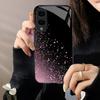 Розовые звезды Изысканный Высококачественный Чехол для Телефона Стеклянный Чехол для Телефона для Samsung Galaxy S26 S25 S24 S23 S22 S21 FE, Ultra, Plus Ударопрочный