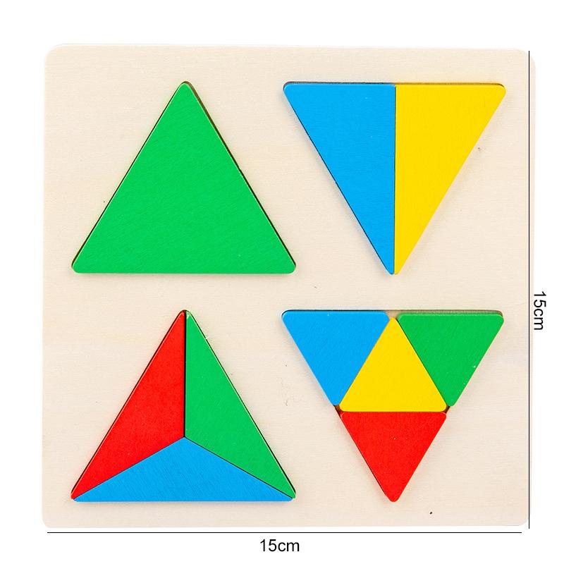 Деревянный пазл Доска для сопоставления форм Детские игрушки Монтессо для раннего развития Деревянная доска с ручками Развивающие игрушки для детей TMZ