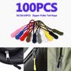 100 шт. веревка для застежки-молнии для дорожной сумки, чемодана, палатки, рюкзака