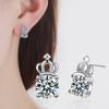 Fashion Temperament Elegant Crown Valentine's Day Gift To Girlfriend Zirconia Earrings Female Personality Simple Earrings Jewelry
