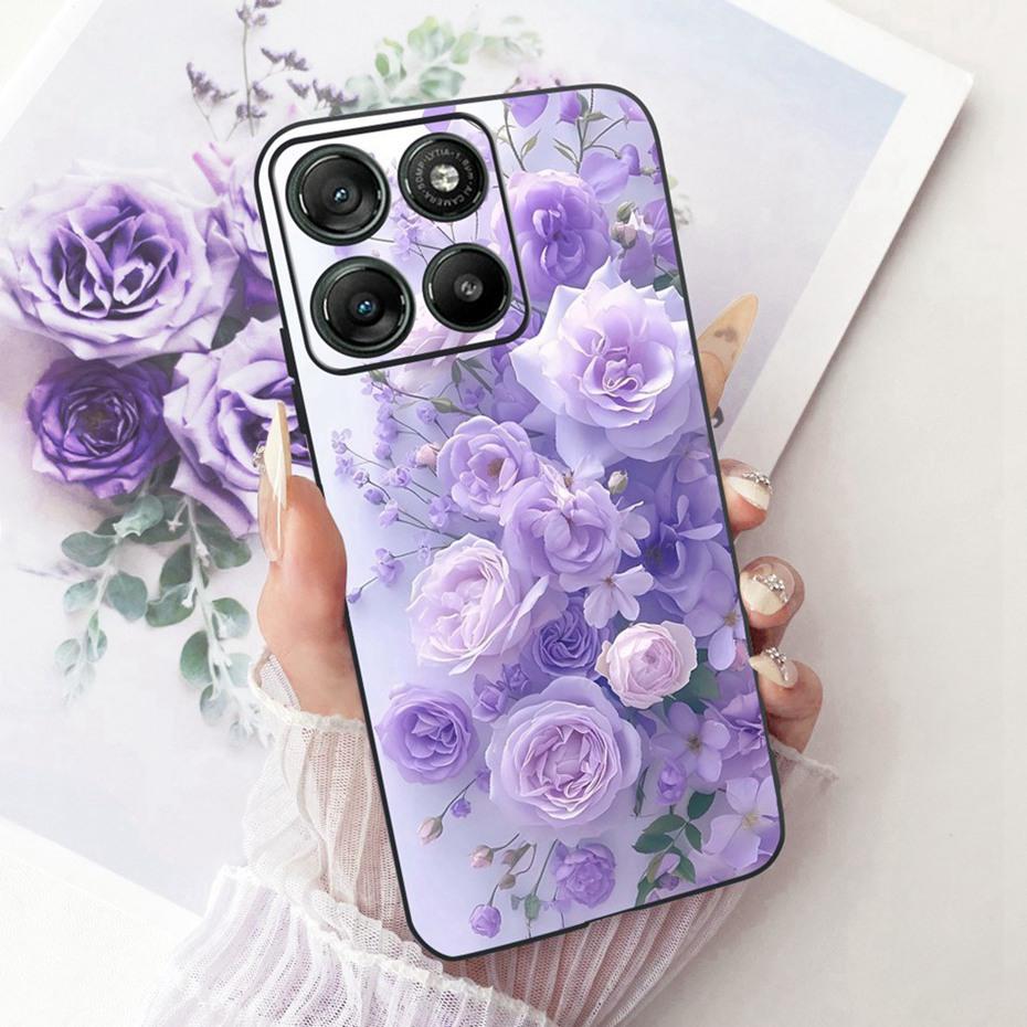 Модный Чехол с Буквой для Телефона Motorola Moto G77 G67 Задняя Крышка Для MOTO G67 G77 5G Мягкие Черные Силиконовые Чехлы
