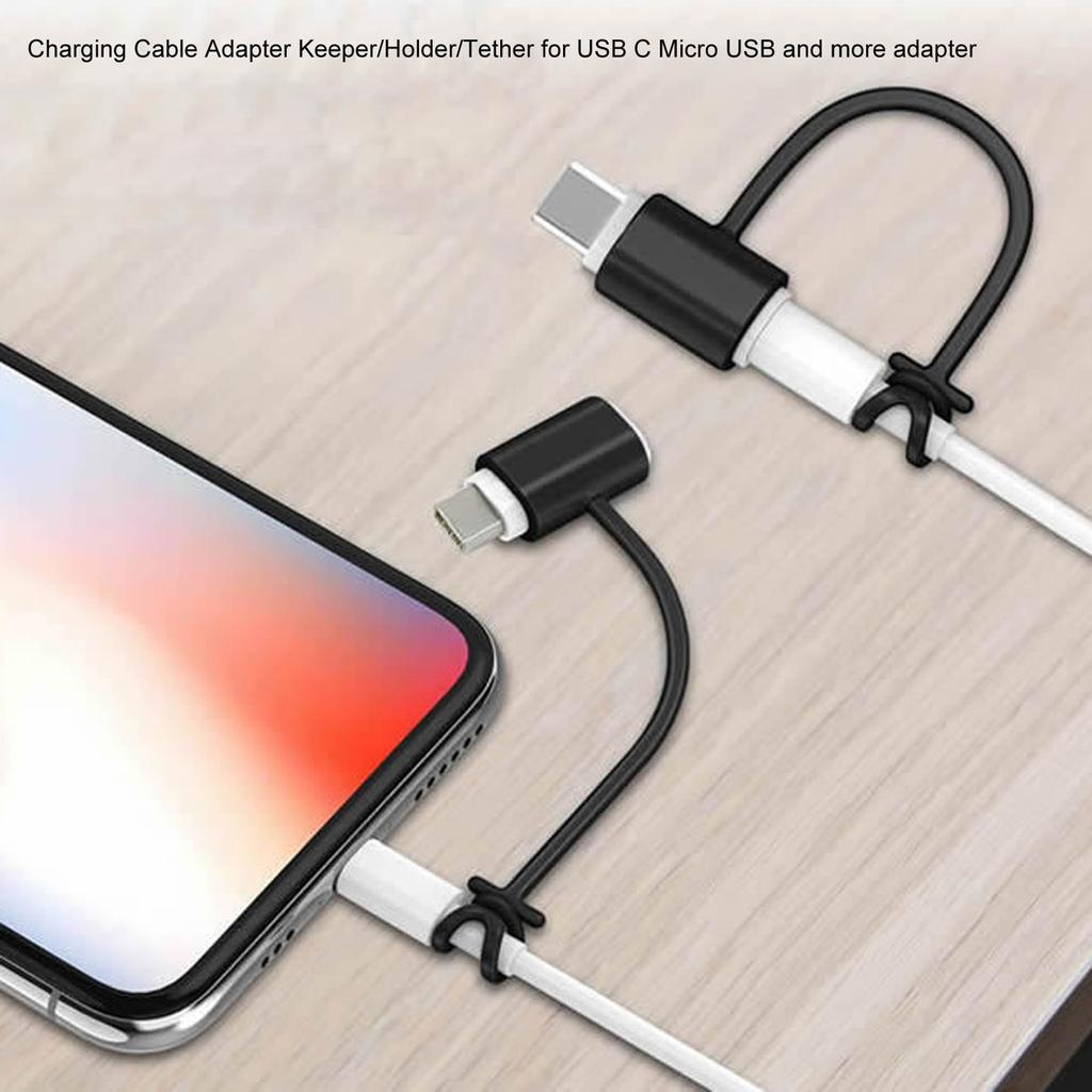 Силиконовый шнур с защитой от потери для карандашей, USB и USB C адаптеров для зарядки сохранит их в безопасности