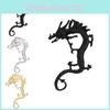 Изысканные серьги-драконы золотого, серебряного и черного цветов, модные серьги из сплава с зодиакальными животными