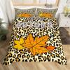 Happy Thanksgiving Duvet Cover Fall Maple Leaf Bedding Set Microfiber Gnome Gold Pumpkin Farm Harvest Comforter Cover Twin King