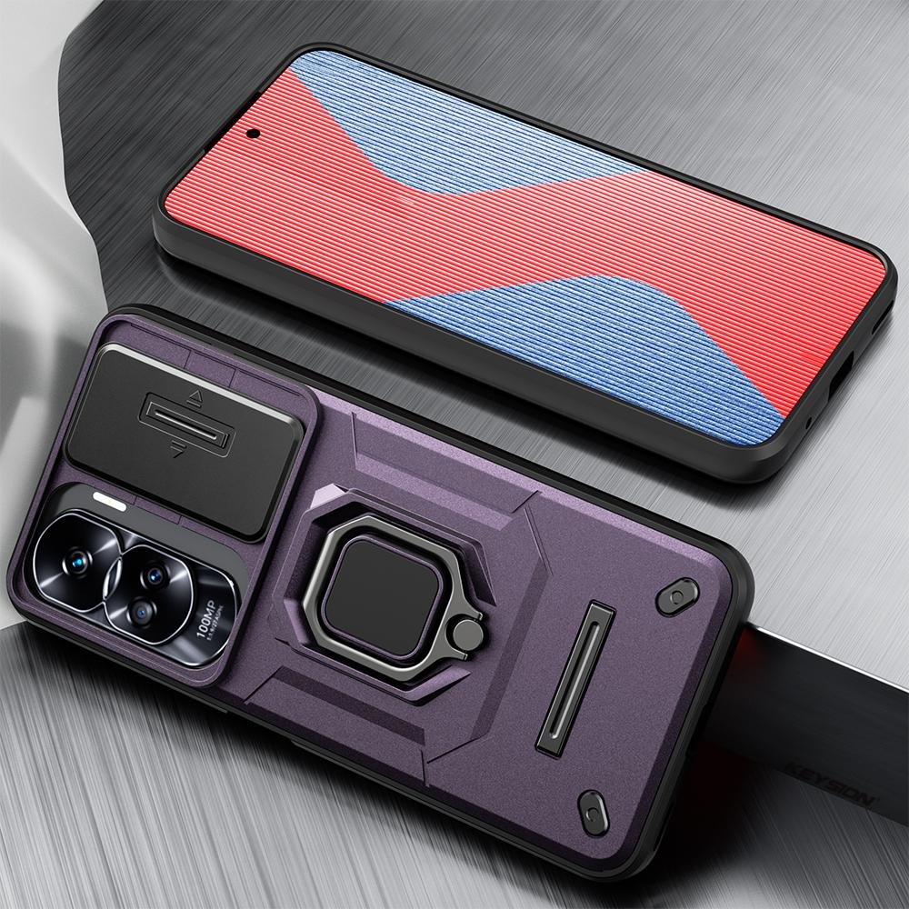 KEYSION Противоударный защитный чехол для Honor 90 90 Lite 5G, защитное кольцо для объектива камеры, чехол-подставка для телефона для Huawei Honor 90 5G