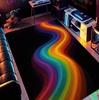 Colorful Galaxy Rainbow Carpet for Girl Bedroom Game Room Floor Mat Playroom Kids Educational Rug Living Room Non Slip Area Rug