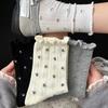 Женские носки Miu Series с цветочным кружевом до середины икры - Японский стиль, сладкая сетка с оборками для весны и осени 2026