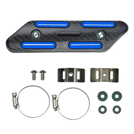 Motorcycle Exhaust Pipe Cover Anti-scalded Heat Insulation Universal Motorbike Exhaust Tube Trim Protector Shield Guard Modification Replacement Parts