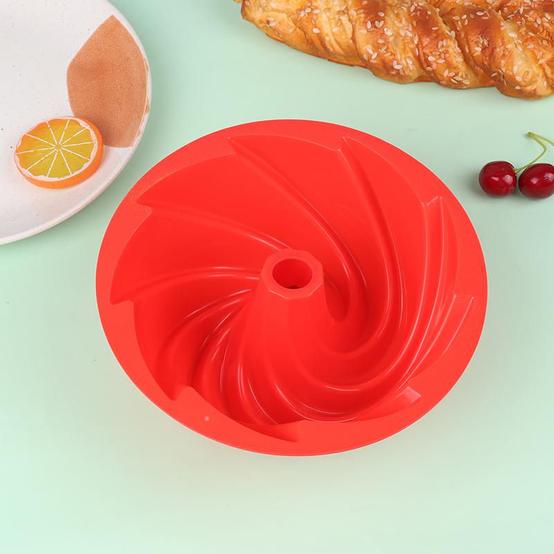1Pc 3D Large Spiral Shape Silicone Cake Pan Mould Diy Pastry Shop Bakeware Mold Baking Tools Cyclone Shape Cake Mould