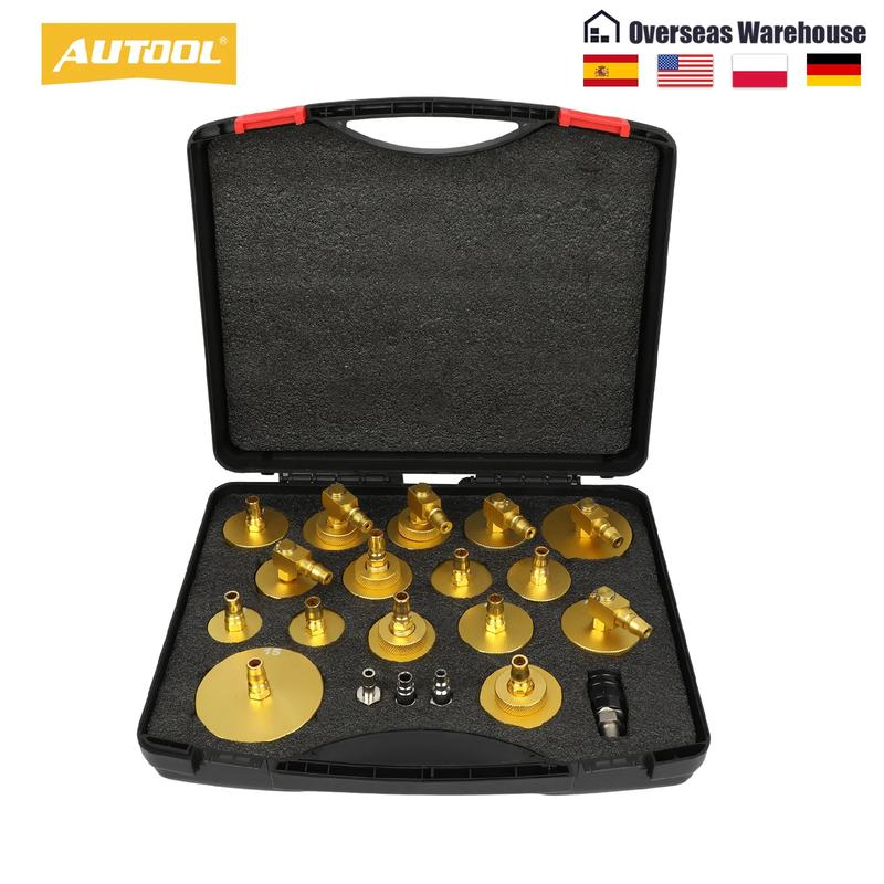 AUTOOL AST618 Комплект разъемов для замены тормозной жидкости, сцепления, топлива Сливной инструмент Разъем для тормозной жидкости автомобиля Инструмент-насос для смены тормозной жидкости