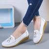 Women Flats Ballet Shoes Cut Out Leather Breathable Moccasins Women Boat Shoes Ballerina Ladies Casual Shoes
