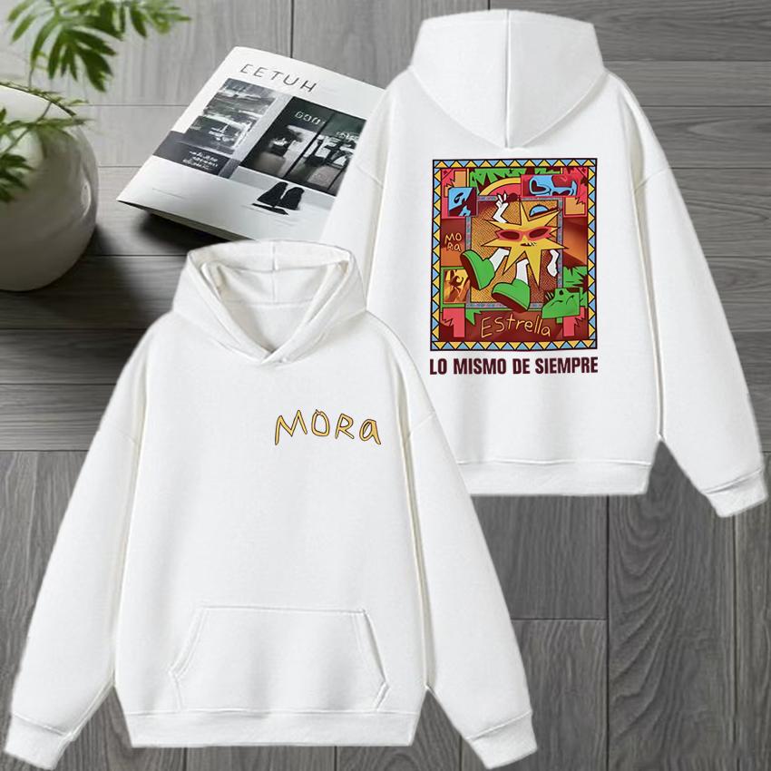 Hot singer Mora Lo Mismo De Siempre Album 2025 Tour hoodie s women vintage winter fleece sweatshirt unisex casual pullover