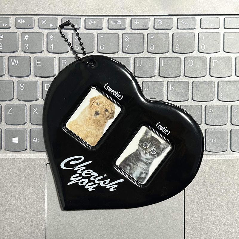 Подвеска для карточек Love Heart Idol, карман для фотографий, защитная пленка для фотокарточек