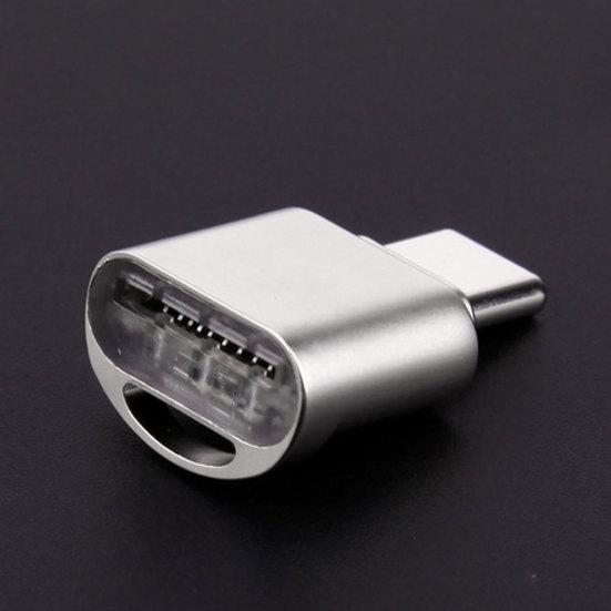 Высокоскоростной портативный мини-кардридер USB 3.1 Type-C для карт памяти SDHC TF