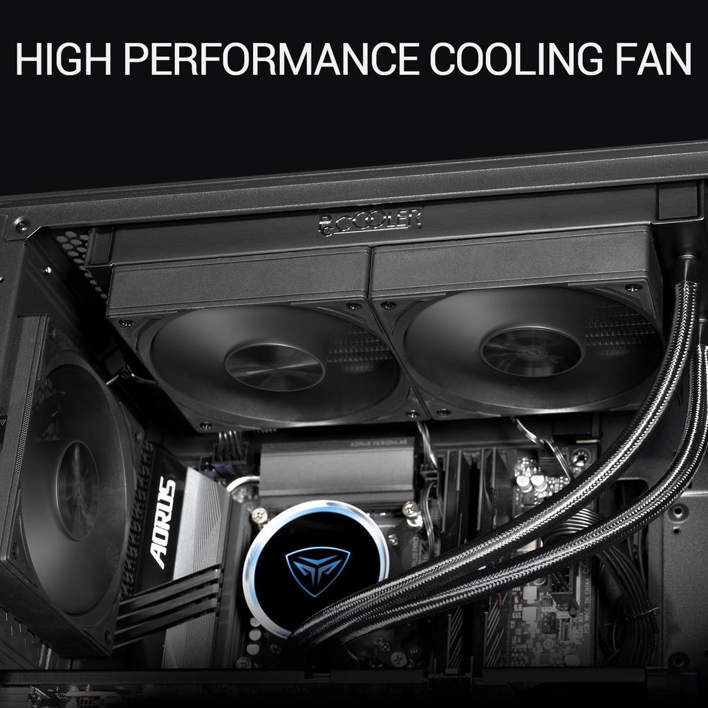 PCCOOLER F5 R120 120мм Охлаждение для ПК 120мм PWM 4-контактный FDB Корпусной 2200 об/мин Гирляндное подключение ПК 86CFM 3 режима Качественный компьютерный вентилятор для корпуса ПК Б/У