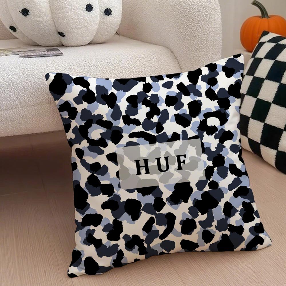 Skate American Fashion Brand HHUF Cushion Cover Throw Pillow Cover Hidden Button Durable Polyester Chair Cushion