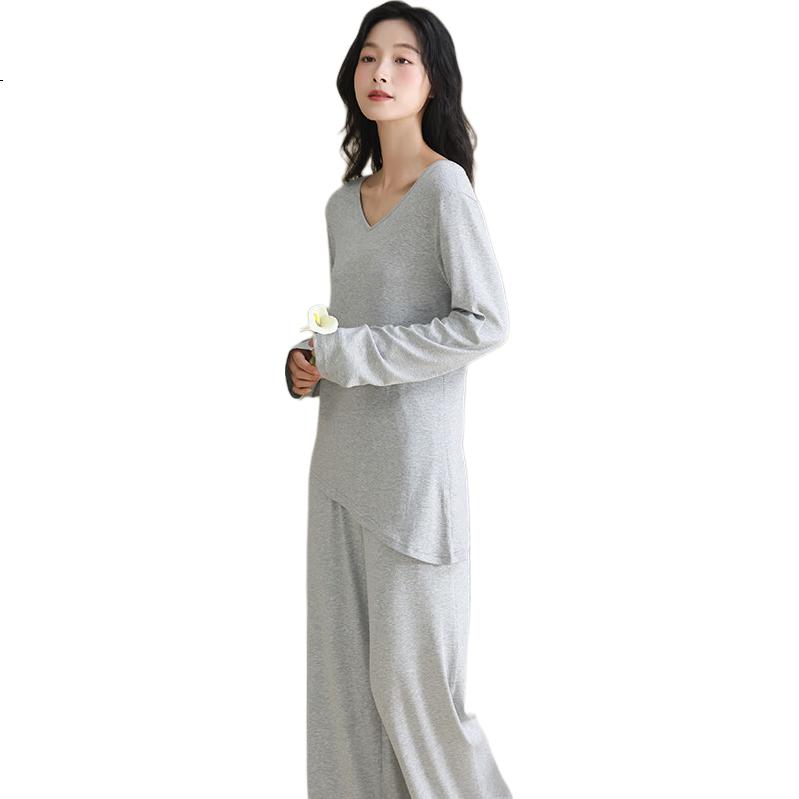 Pajama Set Spring Summer Smooth Bare Skin Comfortable Homewear 2026 New Lotus
