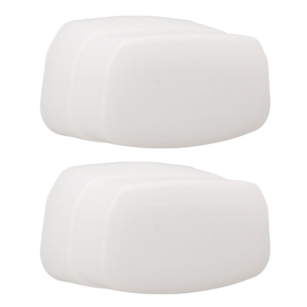2Pcs Bounce Dome Diffuser White Digital Camera Flash Diffuser for 320EX Flash Speedlight