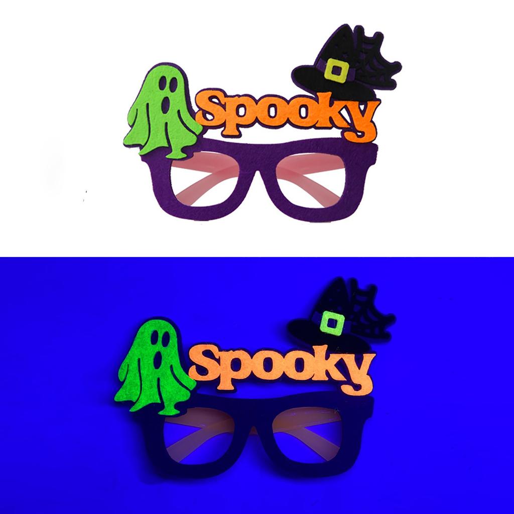 Флуоресцентные очки на Хэллоуин для вечеринки в темноте, аксессуары, легкие, подходят для фотосессий на Хэллоуин и праздничных торжеств