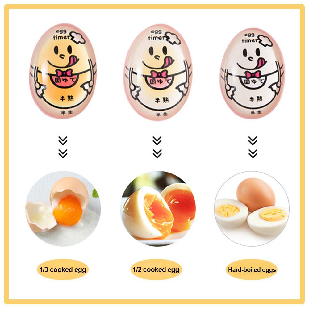 Яйцеварка из смолы с таймером для варки яиц, меняющая цвет, наблюдатель за температурой приготовления, кухонный инструмент, экологически чистый смоляной красный таймер для варки яиц, новый