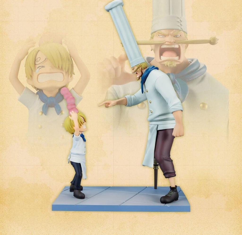 Ichiban Kuji One Piece ROAD TO to Prize Revible DAWN-Trajectory Adventure-D Moment-Sanji & Zeph-
