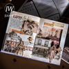 JIANWU Coffee Handmade Bag Series Vintage Cafe Character Landscape Collage Scrapbook Material Creative Junk Journal Stationery