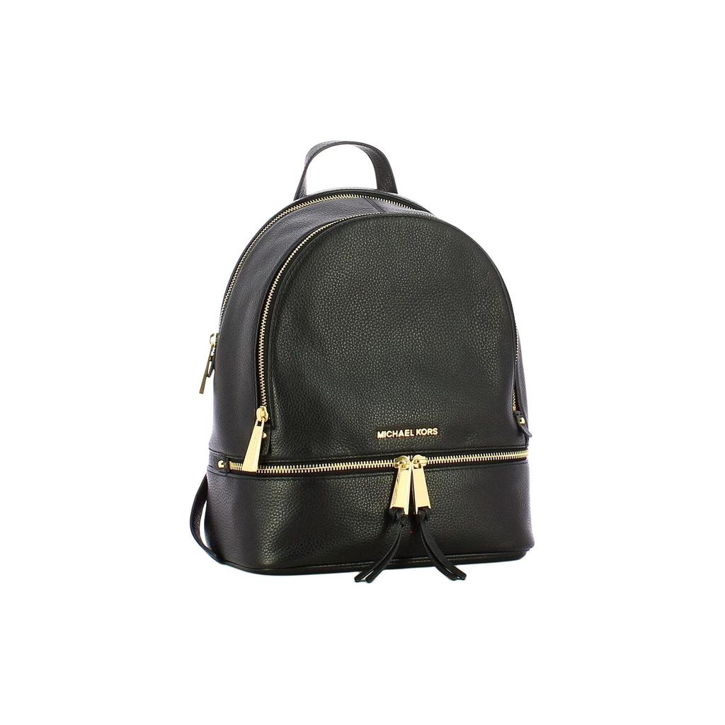 Michael Kors Рюкзак Rhea Zip из однотонной кожи Женский рюкзак Черный 30S5GEZB1LBLACK