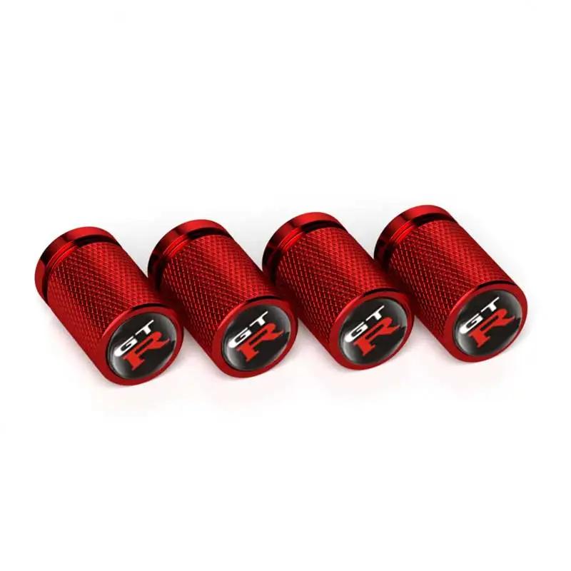 4Pcs Car for Nissan Wheel Tire Valve Caps Stem Protection Covers Micra Qashqai GTR Nismo 350Z Kicks Maxima X-Trail NV200 Versa