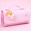 Cute Cat Large Capacity Stress Relieving Pencil Case Big Pencil Box Portable Bag