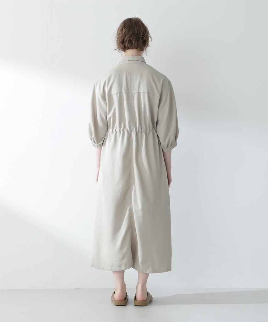 AVIREX STORM FLAP LONG SHIRT DRESS WOMEN'S F 040 beige 783-4220603