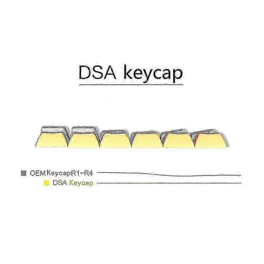 37 Pcs Pbt Dsa 1u Keycaps Compatible With Cherry Mx Custom Keycap Set,white hwyC