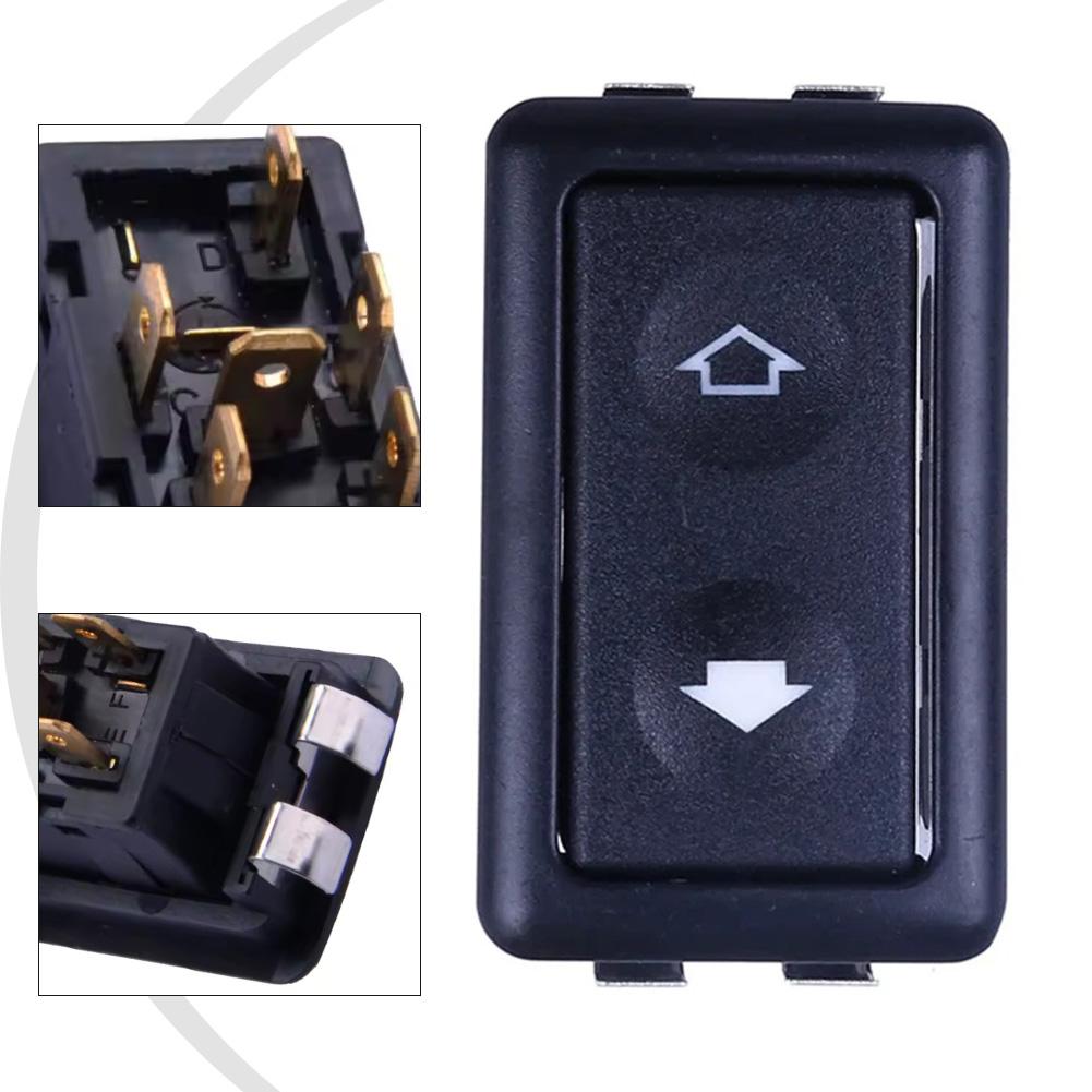 12-24v Car Electric Window Switch Button Cover 6pin Auto Power Controller Designed for Toggle Switch Vehicle Window Lifter Pushbutton Switches 3