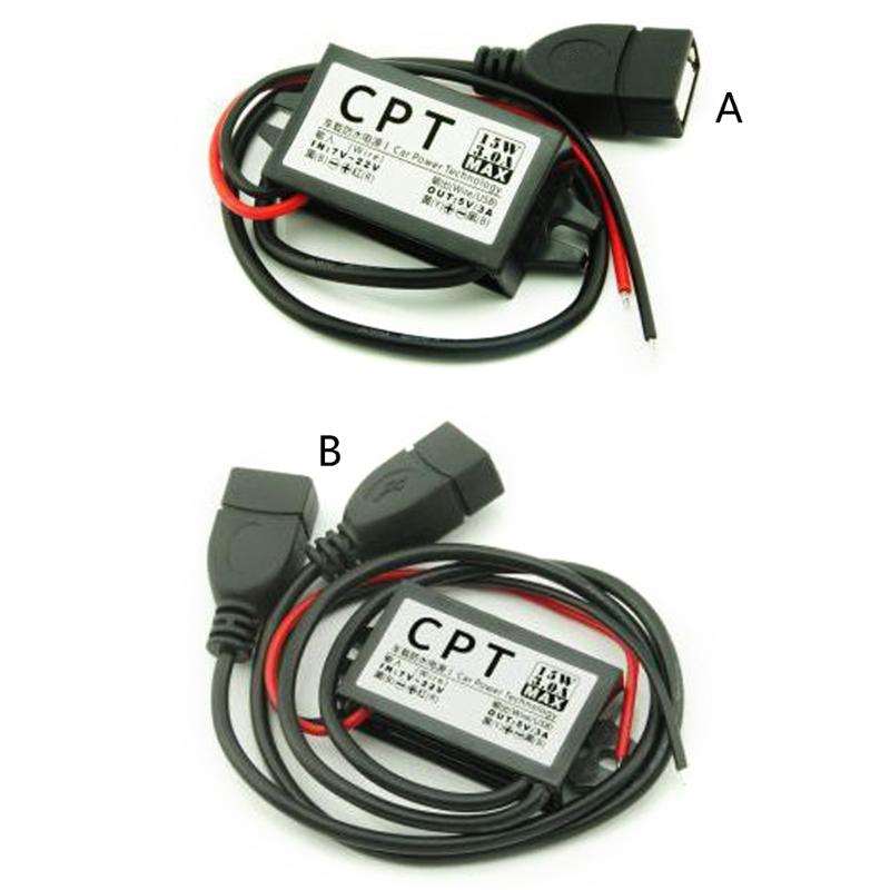 Понижающий модуль-преобразователь USB DC7V-22V в DC5V Зарядка телефона Автомобильный источник питания