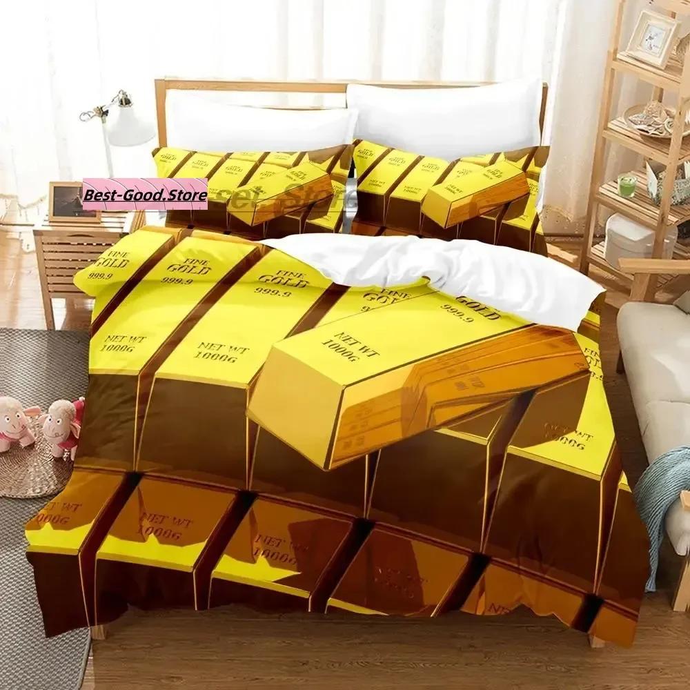 Постельное белье Dolar Single Twin Ful Quen King-Sized Размеры Размеры Комплект постельного белья Взрослый Детская спальня Комплекты пододеяльников 3D печать Деньги Комплект простыней