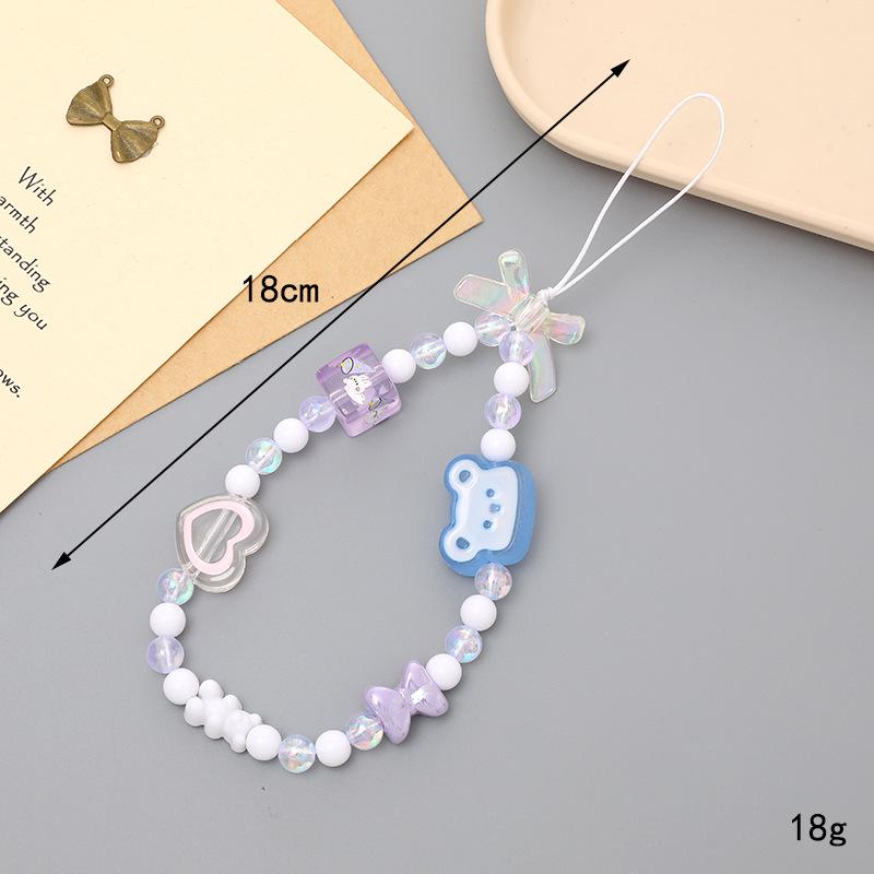 Красочный мультяшный чехол для телефона с ремешком и электропокрытием в квадратную клетку