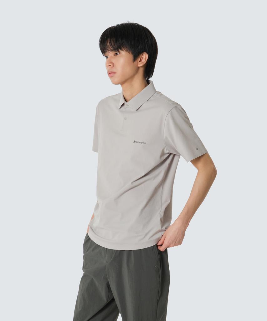 SNOWPEAK APPAREL Regen Quick-Dry Short Sleeve Polo Shirt (S26Mmtps50) Light Beige