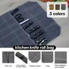 Chef Knife Bag Canvas Knife Roll Bag Kitchen Cooking Portable Durable Carry Bag Knife Storage Pockets Knives Accessories