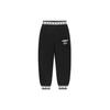 Li Ning X Jason Wu Collaboration Sports Fashion Series Letter Embroidered Knitted Loose Cowwear pants Women Bottoms Black AKLRF84-1