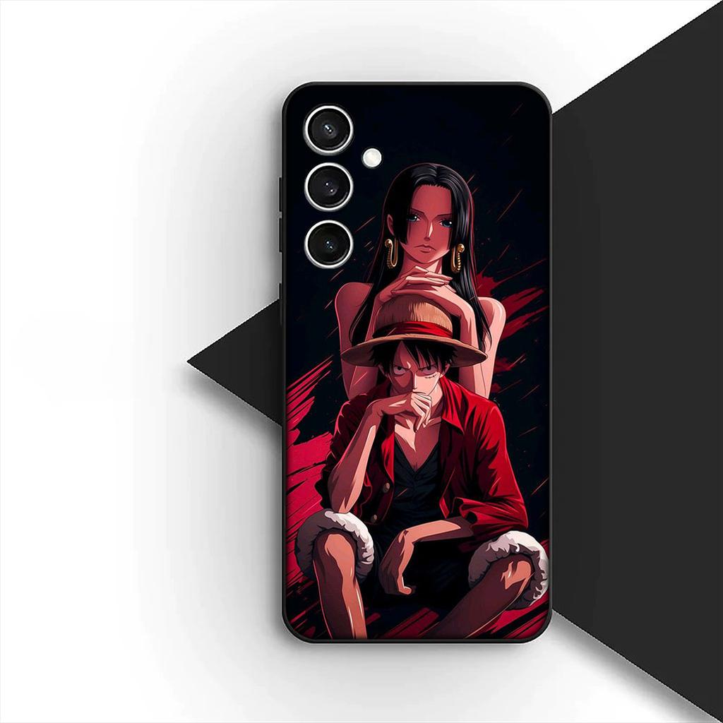 Cover for Samsung Galaxy S24 S25 S23 FE Ultra Plus S7 Edge S25+ S23+ A56 5G Phone Case Roronoa Zoro Boa Hancock One Luffy Pieces