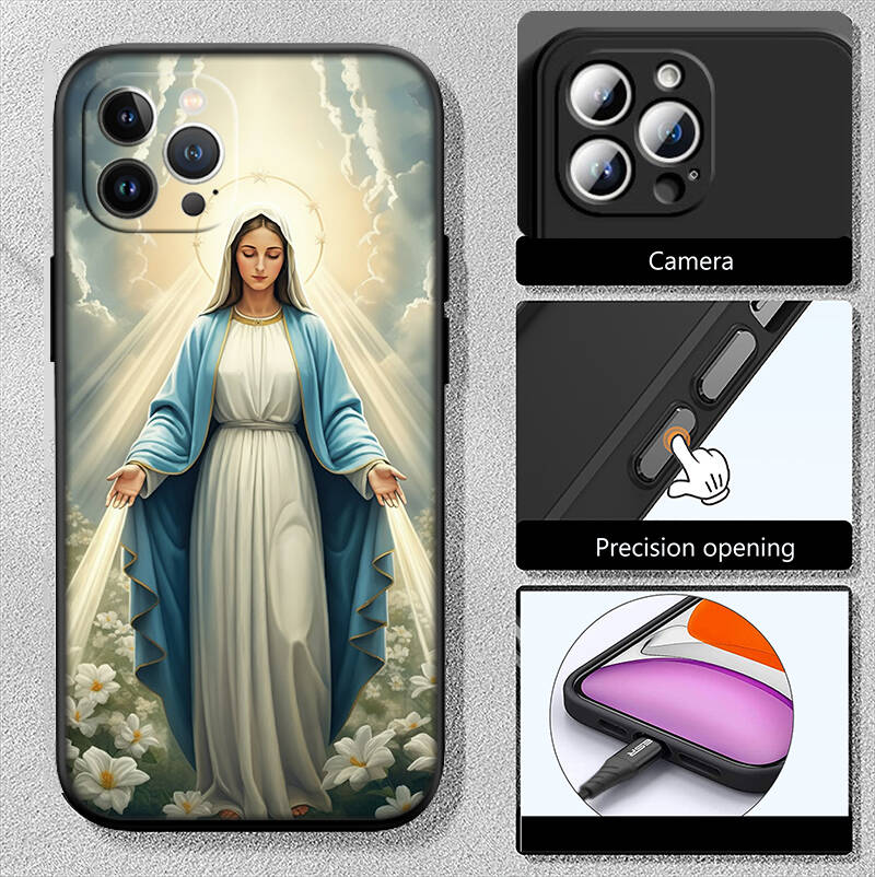 Virgen Maria Case for Samsung A06 A35 A25 A24 A15 A05S A05 M55 M35 M15 A02 A12 A13 A10 A16 A20 A30 A22 A31 A32 A33 A42 A50
