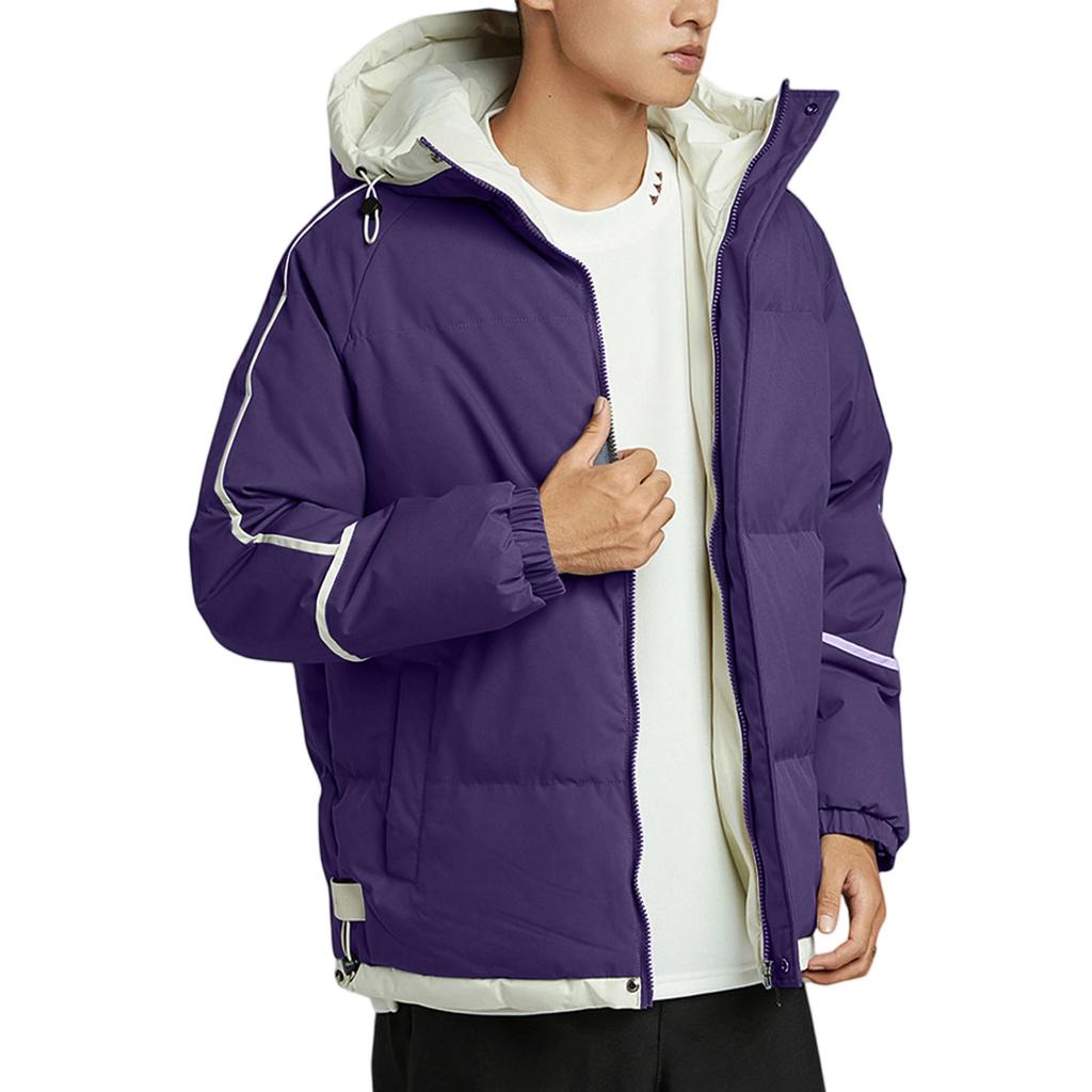 Men's And Women's Loose Hooded Hood Cotton-Padded Jacket Coat