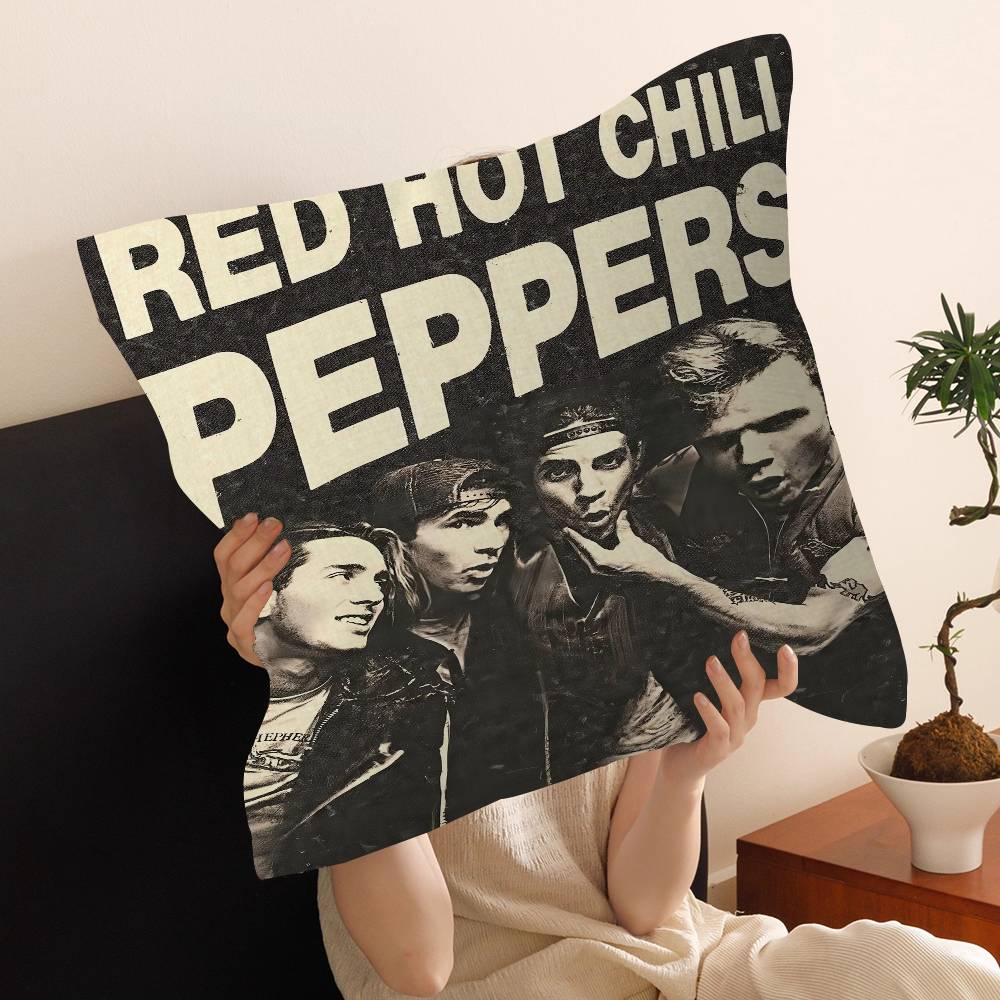 Полоса R-Red Hot C-Chili Peppers Персонализированная Наволочка Детская Спальня Декор для Дикой Вечеринки Наволочка Подарок на День Рождения Ребенка