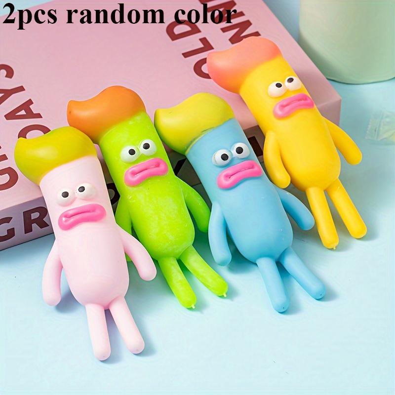 Creative 4 Colors Big Eyes Sausage Mouth Squishy Toys Anti Stress Balls Decompression Sensory Squeeze Fidget Toy For Adults Kids