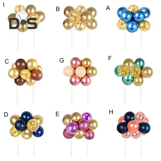 10 шт. 4-дюймовые воздушные шары для украшения торта с днем рождения, мини-шарики для украшения торта своими руками, украшение для выпечки на годовщину, день рождения, вечеринку в честь рождения ребенка