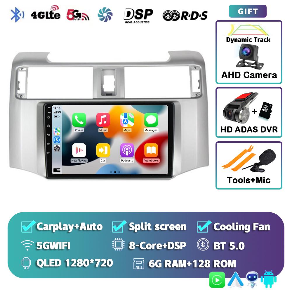 Android 14 Carplay Car Radio для Toyota 4Runner 4 Runner 2014 2015 2016 2017 2018 2019 Мультимедийный видеоплеер GPS 2Din Stereo